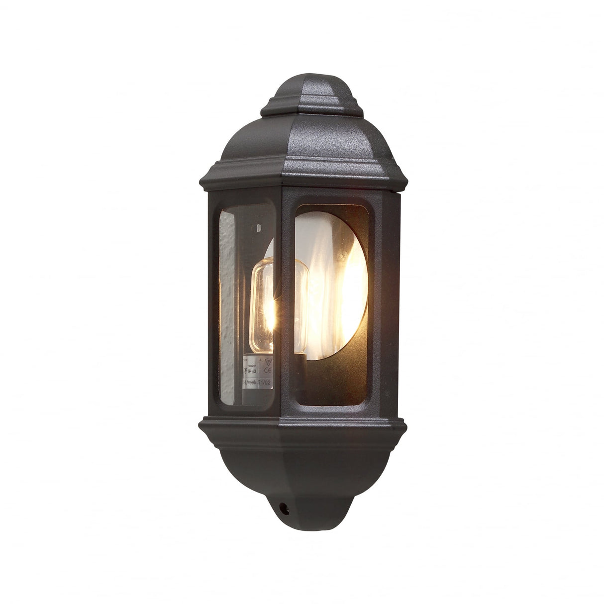 Timeless Cagliari Outdoor Wall Light in Matte Black Finish