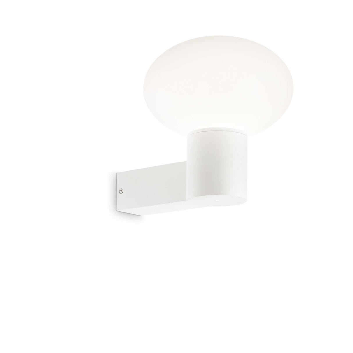 White CLIO Single Bulb Wall Sconce