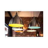Contemporary Bistro Blue Interior Steel Pendant Light Fixture