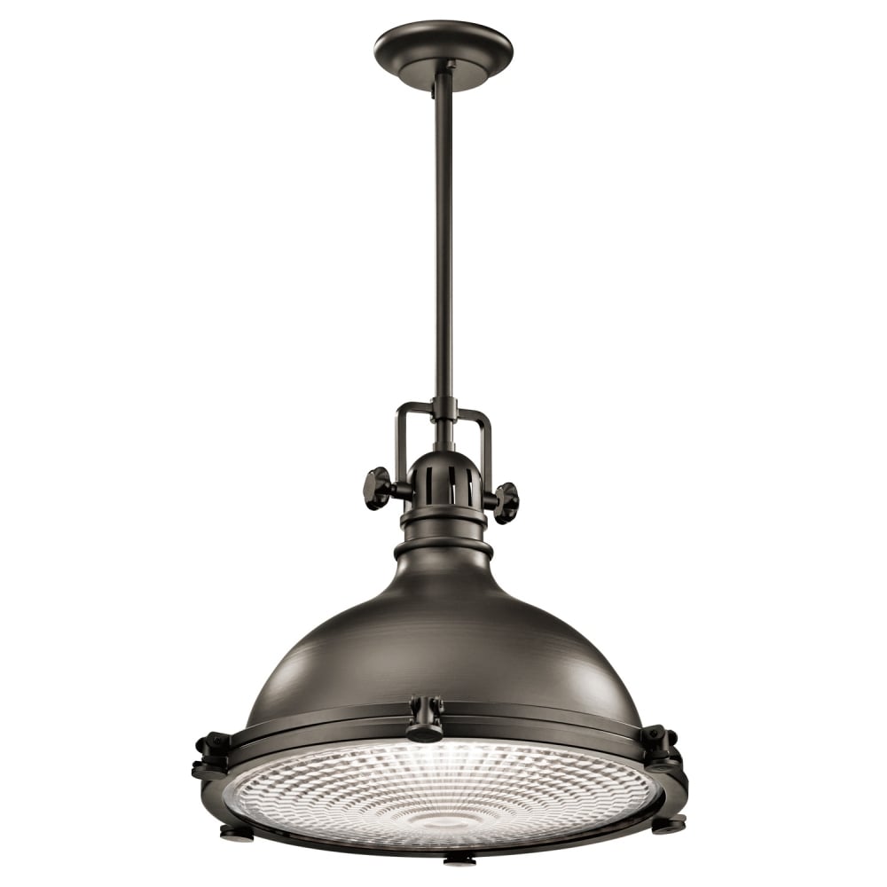 Hatteras Bay Industrial Shaker Style Pendant Light in Olde Bronze Finish