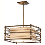 Moxie Modern Oriental Ceiling Pendant Light in Cambridge Bronze