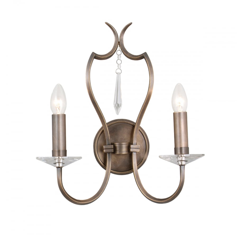 Pimlico Dual Light Sconce in Elegant Dark Bronze