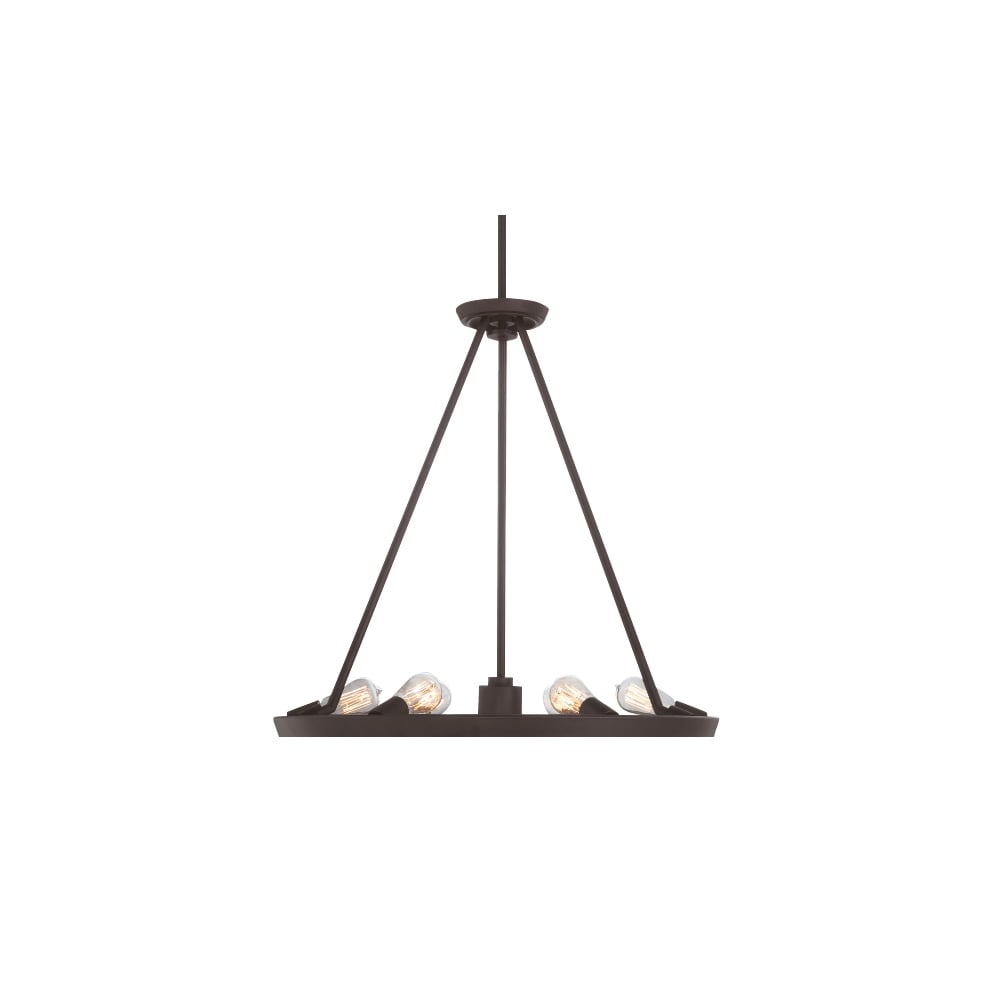 Uptown Theater Row 6-Light Western Bronze Chandelier