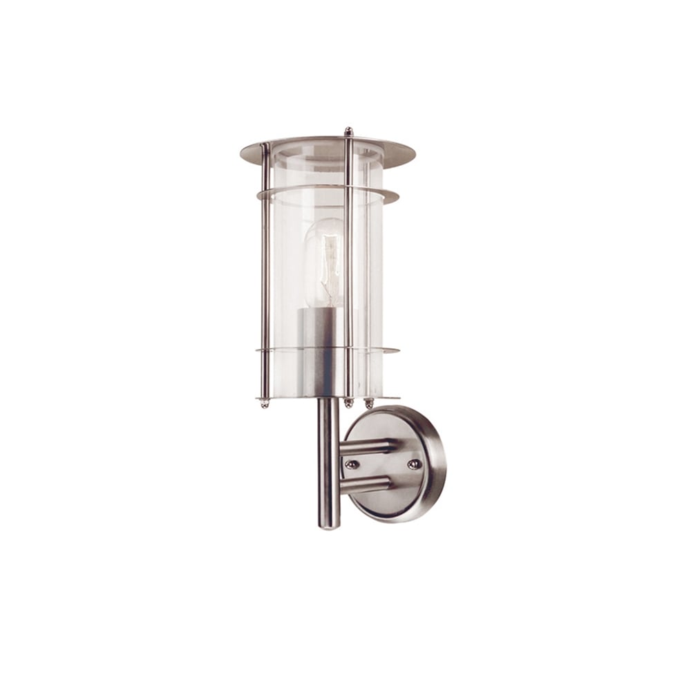 Prague Stainless Steel Outdoor Wall Light Lantern