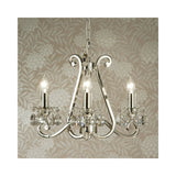 Oksana Crystal Elegance Nickel Chandelier