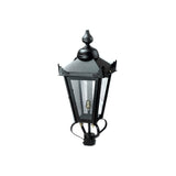 Elegant Victorian Cast Iron Pillar Lantern for Outdoor Entrances