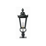 Elegant Victorian Cast Iron Pillar Lantern for Outdoor Entrances