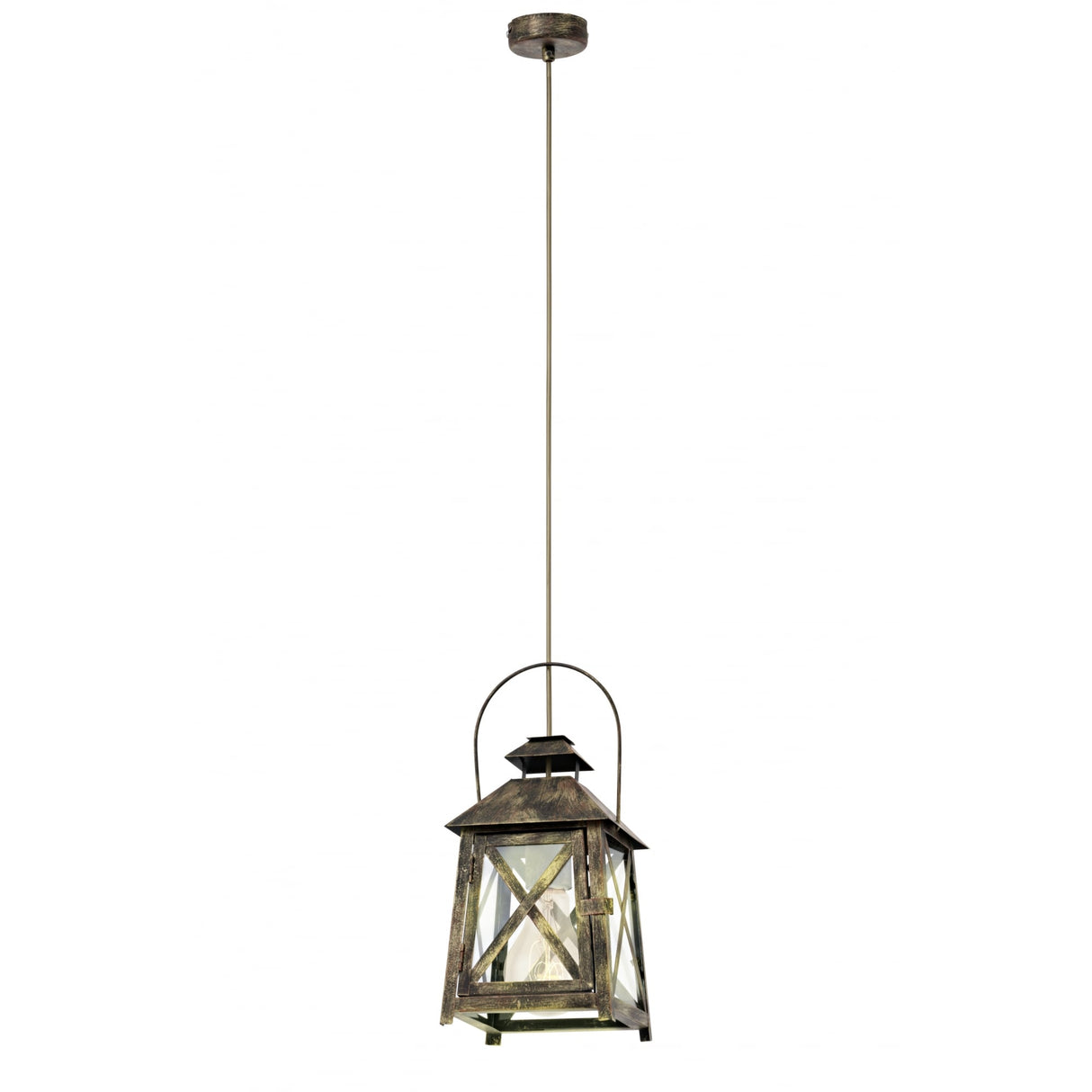 Vintage Gold-Red Lantern Ceiling Light - REDFORD Collection