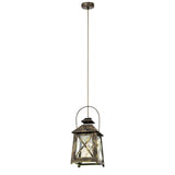 Vintage Gold-Red Lantern Ceiling Light - REDFORD Collection