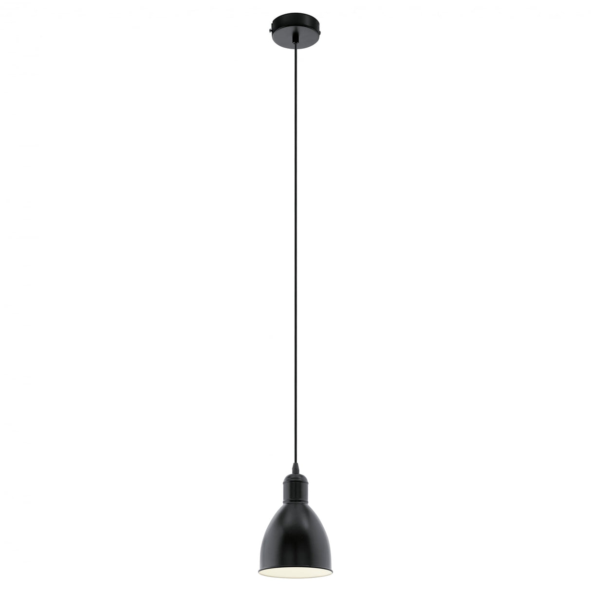 Priddy Elegant Black Dome Pendant Light