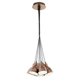 Priddy Antique Copper Multi-Pendant Ceiling Light Cluster