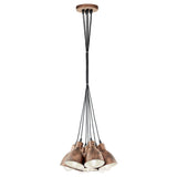 Priddy Antique Copper Multi-Pendant Ceiling Light Cluster