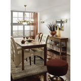 Savoy Vintage Antique Ceiling 8-Light Pendant Chandelier in Burnished Bronze with Satinated Glass Shades