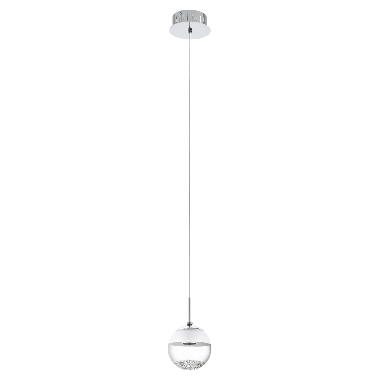 Montefio Crystal Glass Bowl LED Ceiling Pendant Light