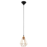 Tarbes Retro Geometric Copper Ceiling Light Pendant