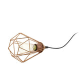 Copper Cage Geometric Table Lamp - Tarbes Collection
