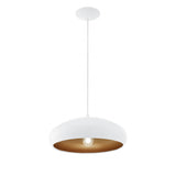 Mogano Matte White & Copper Modern Pendant Light