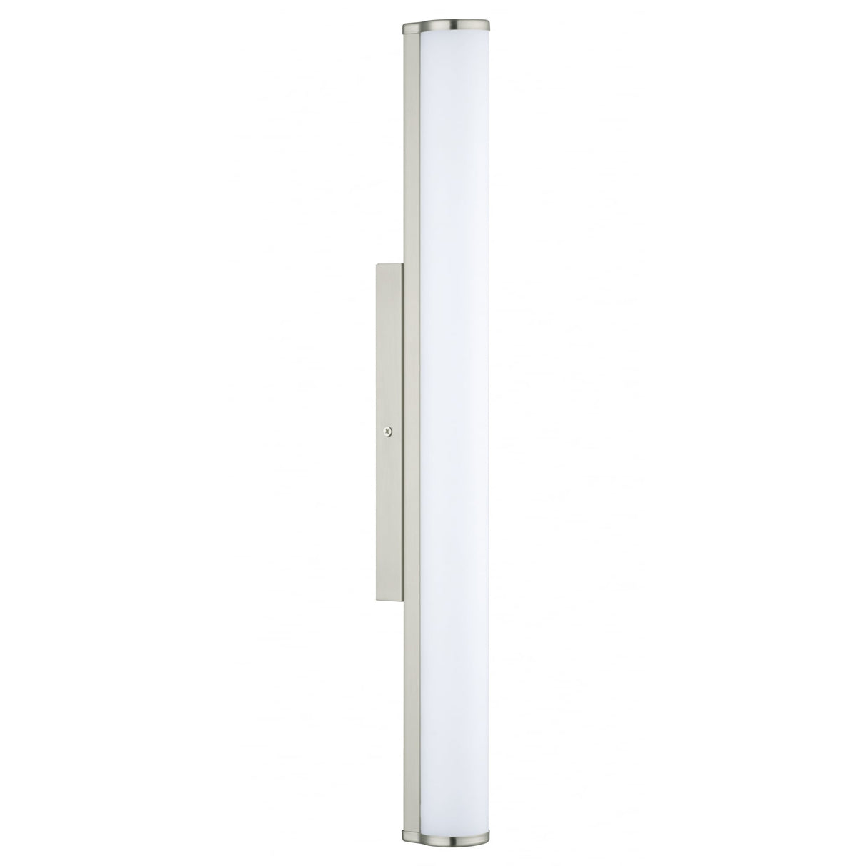 Modern Calnova Satin Nickel Bathroom Wall Light with Satinated Glass