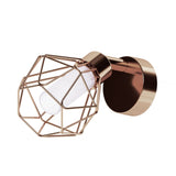 Zapata Matte Copper Single Cage LED Spotlight