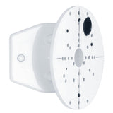 White Steel Outdoor Wall Light Bracket with Corner Mount Design