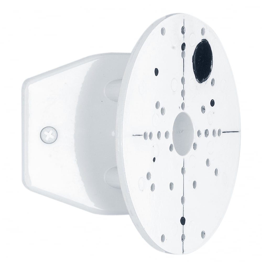 White Steel Outdoor Wall Light Bracket with Corner Mount Design