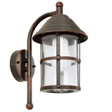 Elegant San Telmo Outdoor Wall Light in Antique Brass Finish