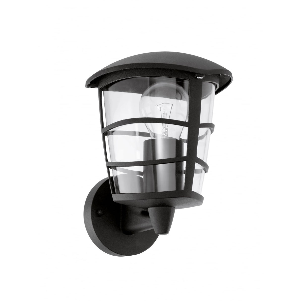 Elegant Aloria Black Modern Outdoor Wall Lantern