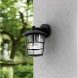 Sleek Black Aloria Outdoor Wall Lantern