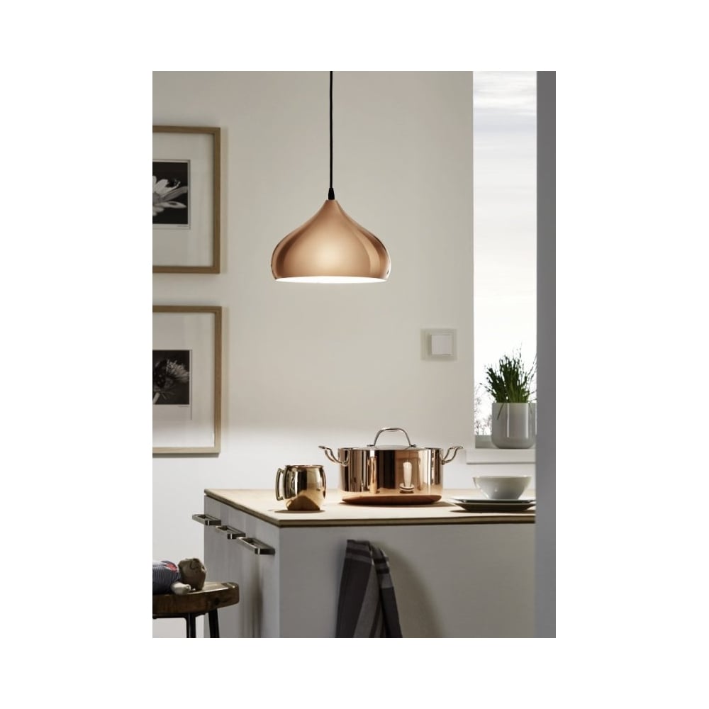 Elegant Copper Kitchen Ceiling Pendant Light Fixture