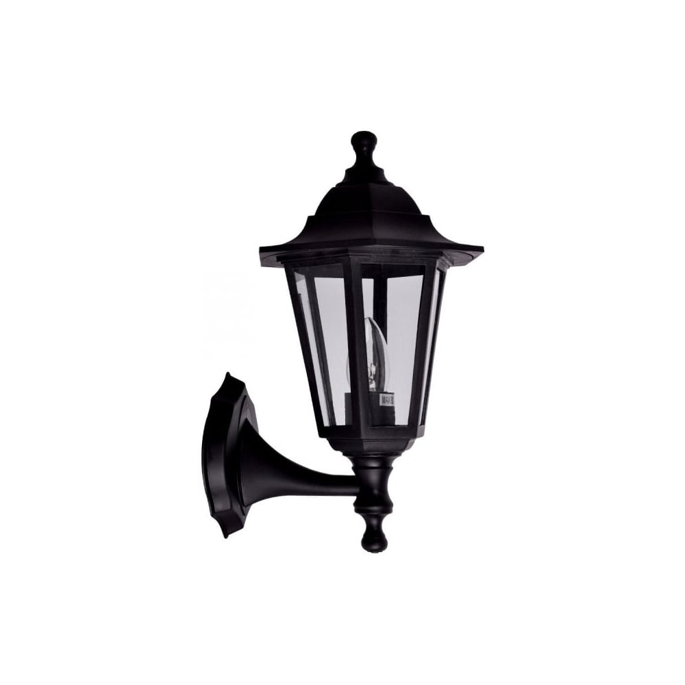 Classic Black Hexagonal Outdoor Wall Lantern