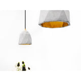 Light Concrete & Gold Diamond Pendant by GANT Lights