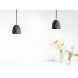 Modern Concrete and Copper Diamond Pendant Light