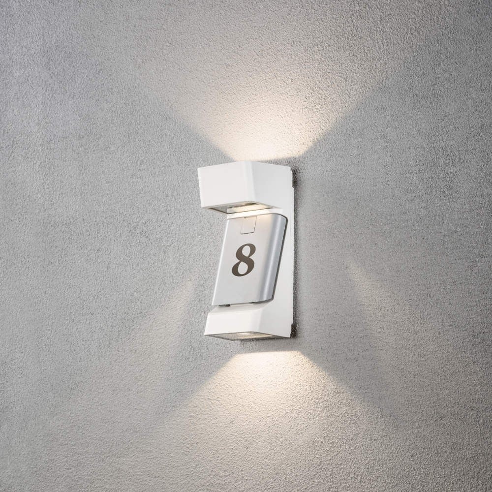 Contemporary White LED Wall Light - Ravenna Series
