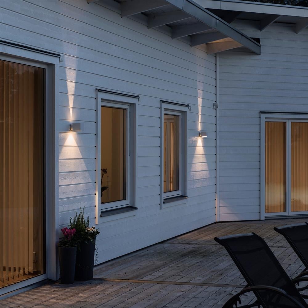 White Modena LED Wall Light with Up Down Illumination