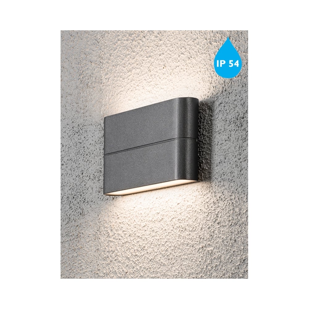 Modern Chieri Grey LED Wall Washer Light for Garden Decor