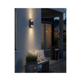 Sleek Grey Potenza LED Wall Light for Outdoor Ambiance