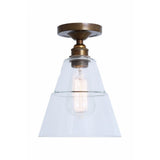 Antique Brass Rigale Flush Mount Ceiling Light