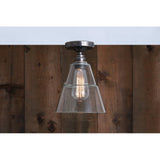 Antique Brass Rigale Flush Mount Ceiling Light