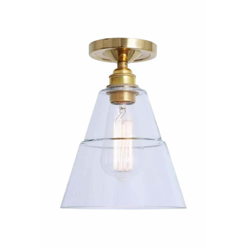 Antique Brass Rigale Flush Mount Ceiling Light