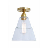 Antique Brass Rigale Flush Mount Ceiling Light