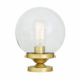 Riad Antique Brass 20cm Globe Ceiling Light Fixture