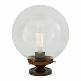 Antique Brass Globe Ceiling Light by Riad - 25cm Diameter