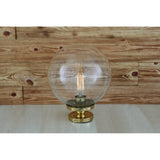 Antique Brass Globe Ceiling Light by Riad - 25cm Diameter