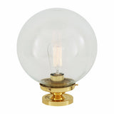 Antique Brass Globe Ceiling Light by Riad - 25cm Diameter