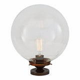 Riad Antique Brass Globe Ceiling Light Fixture, 30cm
