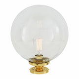Riad Antique Brass Globe Ceiling Light Fixture, 30cm