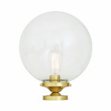 Riad Antique Brass Globe Ceiling Light Fixture, 30cm