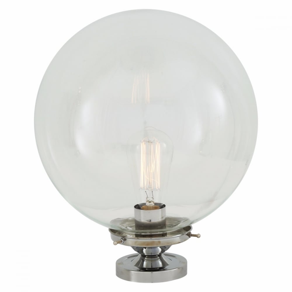 Riad Antique Brass Globe Ceiling Light Fixture, 30cm