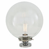 Riad Antique Brass Globe Ceiling Light Fixture, 30cm