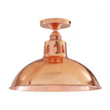 Berlin Vintage Ceiling Light, Polished Copper Finish